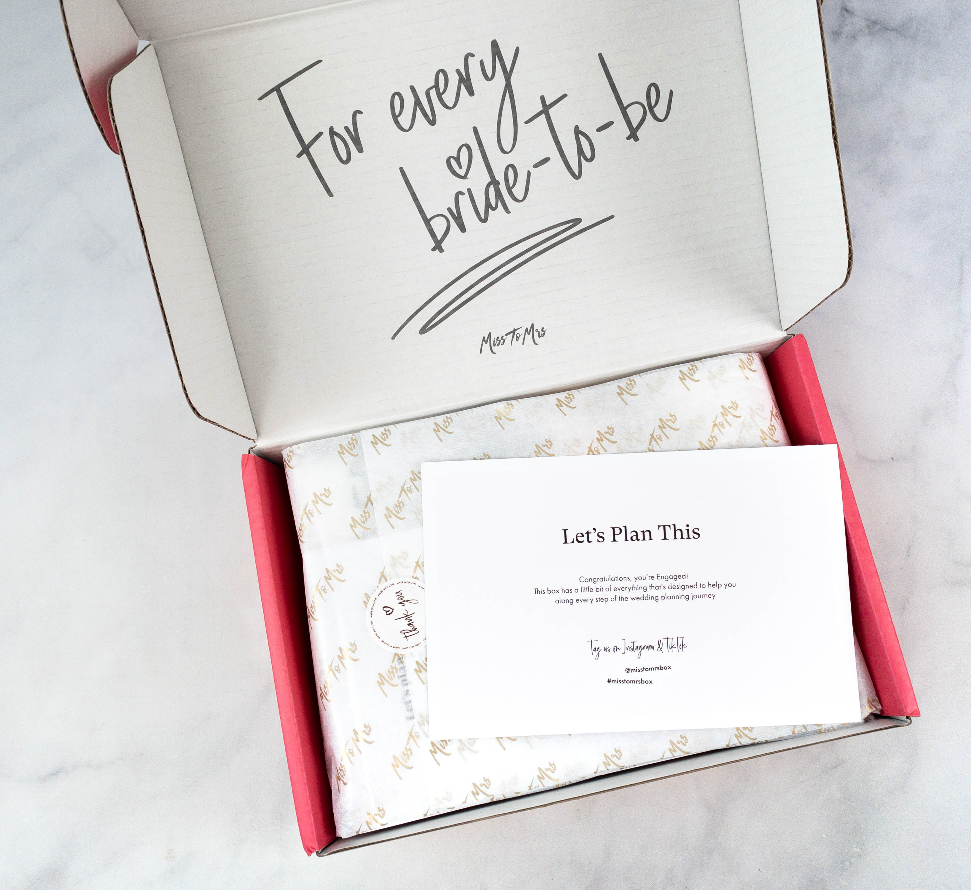 Wedding subscription store box