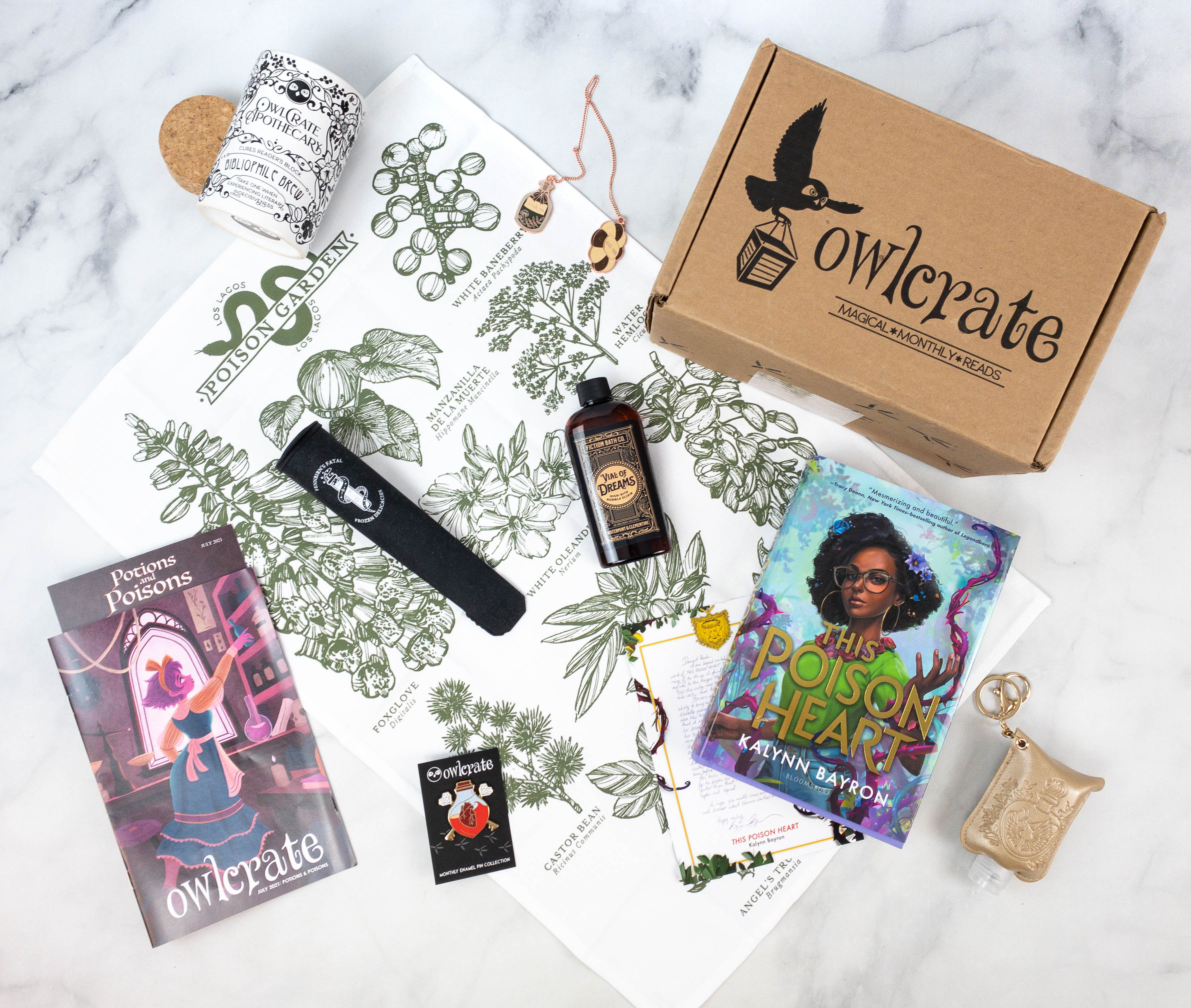 OwlCrate July 2021 Review + Coupon POTIONS & POISONS! Hello