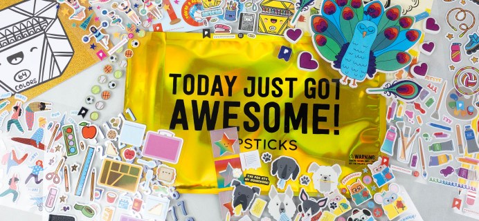 Pipsticks Kids Club Classic August 2021 Sticker Subscription Review + Coupon!
