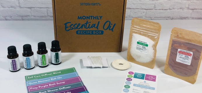 Simply Earth August 2021 Essential Oil Subscription Box Review + Coupon