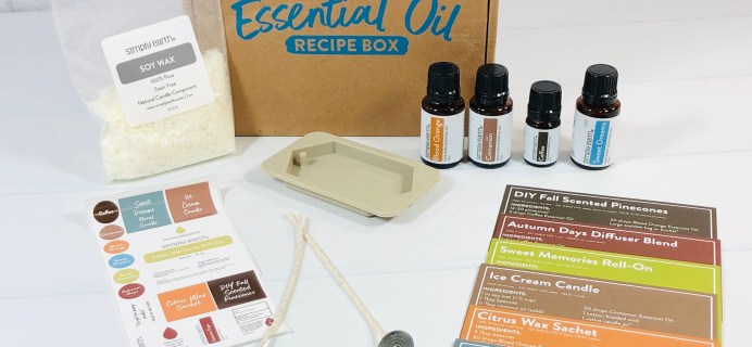 Simply Earth September 2021 Essential Oil Subscription Box Review + Coupon