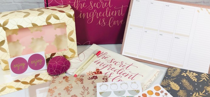 Erin Condren Seasonal Surprise Fall 2021 Subscription Box Review