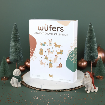 2022 Wufers Dog Cookie Advent Calendar: 24 Delicious Dog Cookies!