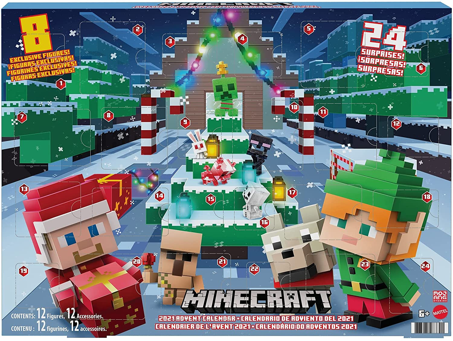 Minecraft 2021 Advent Calendar Full 24 Day Unboxing!