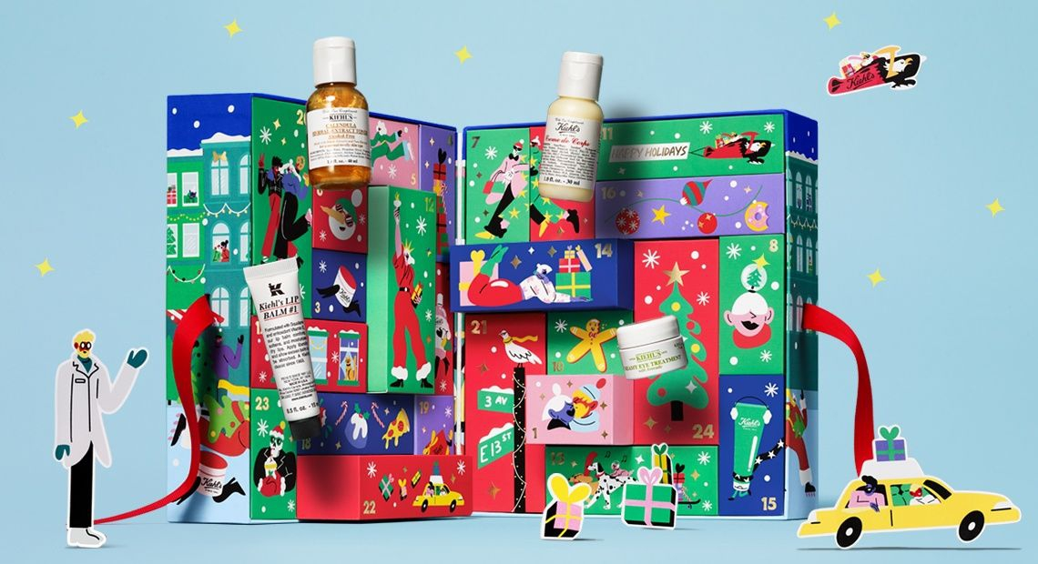 Kiehl&#39;s 2021 Beauty Advent Calendar: 24 Goodies in Fully Recyclable Packaging + Full Spoilers! - Hello Subscription