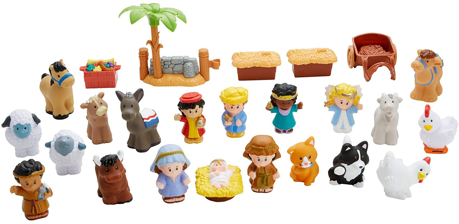 little people advent calendar nativity