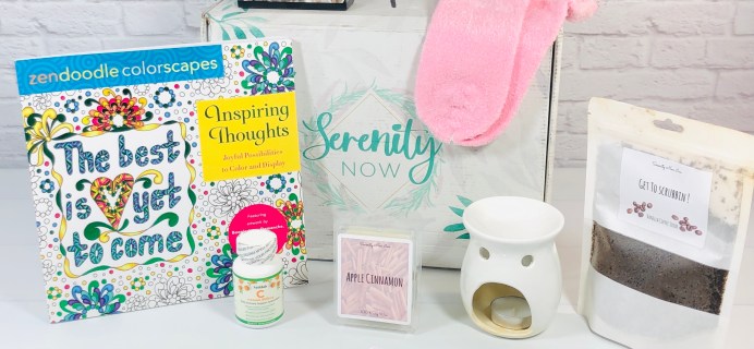 Serenity Now Fall 2021 Subscription Box Review