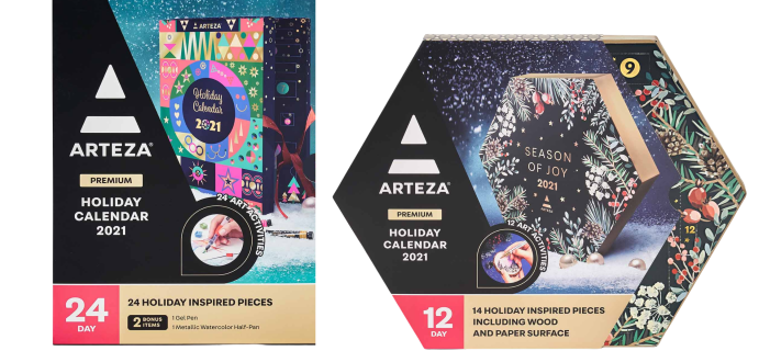 2021 Arteza Art Supplies Advent Calendars Full Spoilers + Coupon!