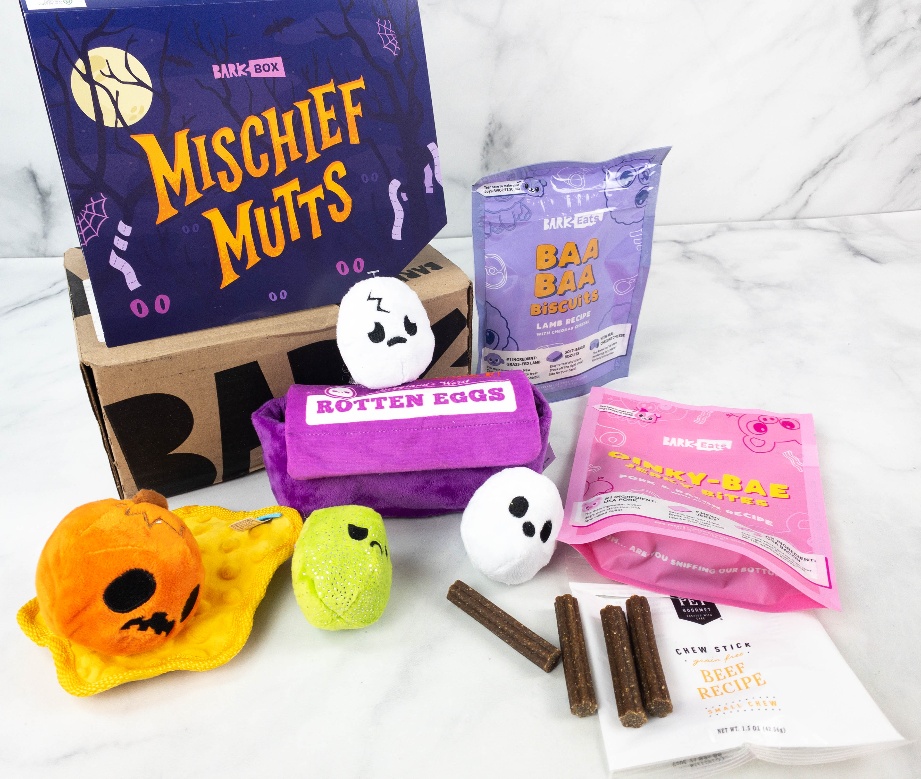 Mischief Mutts, Halloween themed Dog Toys