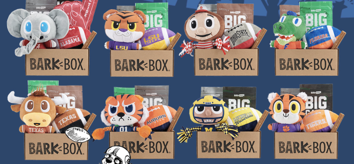 BarkBox & Super Chewer Limited Edition College Football Collection!