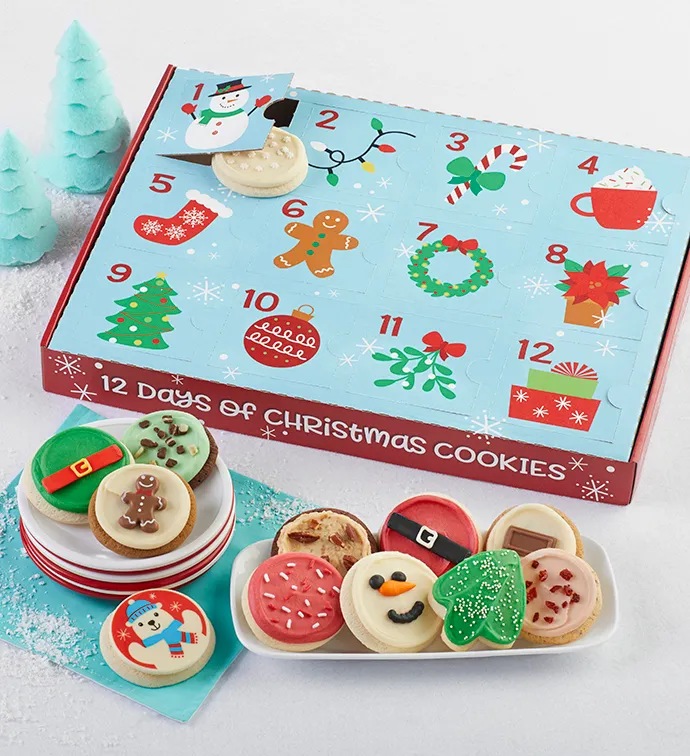 Cheryl's Cookie Advent Calendar 2021 12 Days of Cookie Gift Box