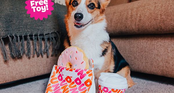 BarkBox & Super Chewer x Dunkin’ Donut Deal: FREE Dunkin’ Dog Toy With First Box of Toys and Treats for Dogs!