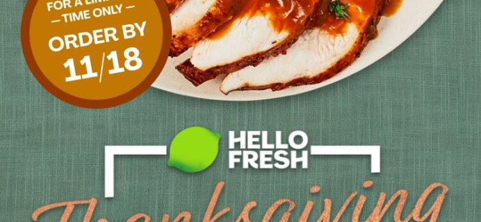 Hello Fresh Thanksgiving Box 2021: Turkey OR Beef Tenderloin + Coupon!
