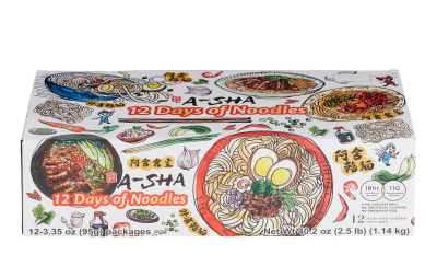 A-Sha Noodles Advent Calendar: 12 Days of Mandarin Style Noodles!