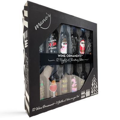 2021 Mano’s Wine Advent Calendar: 12 Wine Ornaments For Your Tree!