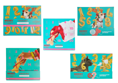 2021 Merry Makings Pet Advent Calendars: Toys and Treats For Your Dogs OR Cats!