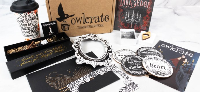 OwlCrate September 2021 Review + Coupon – HAUNTED HEARTS!