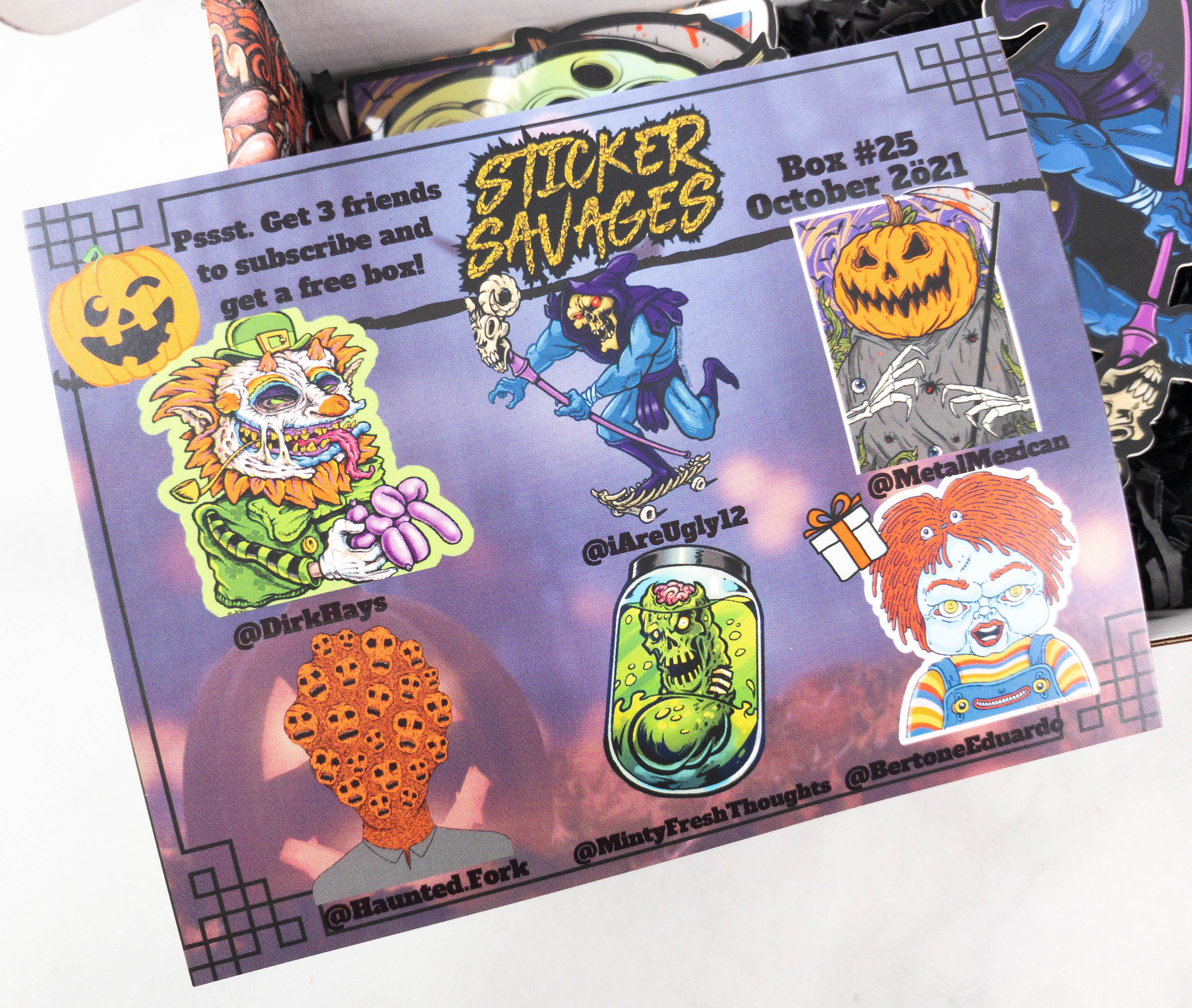 Sticker Savages October Halloween Unboxing #stickersavages