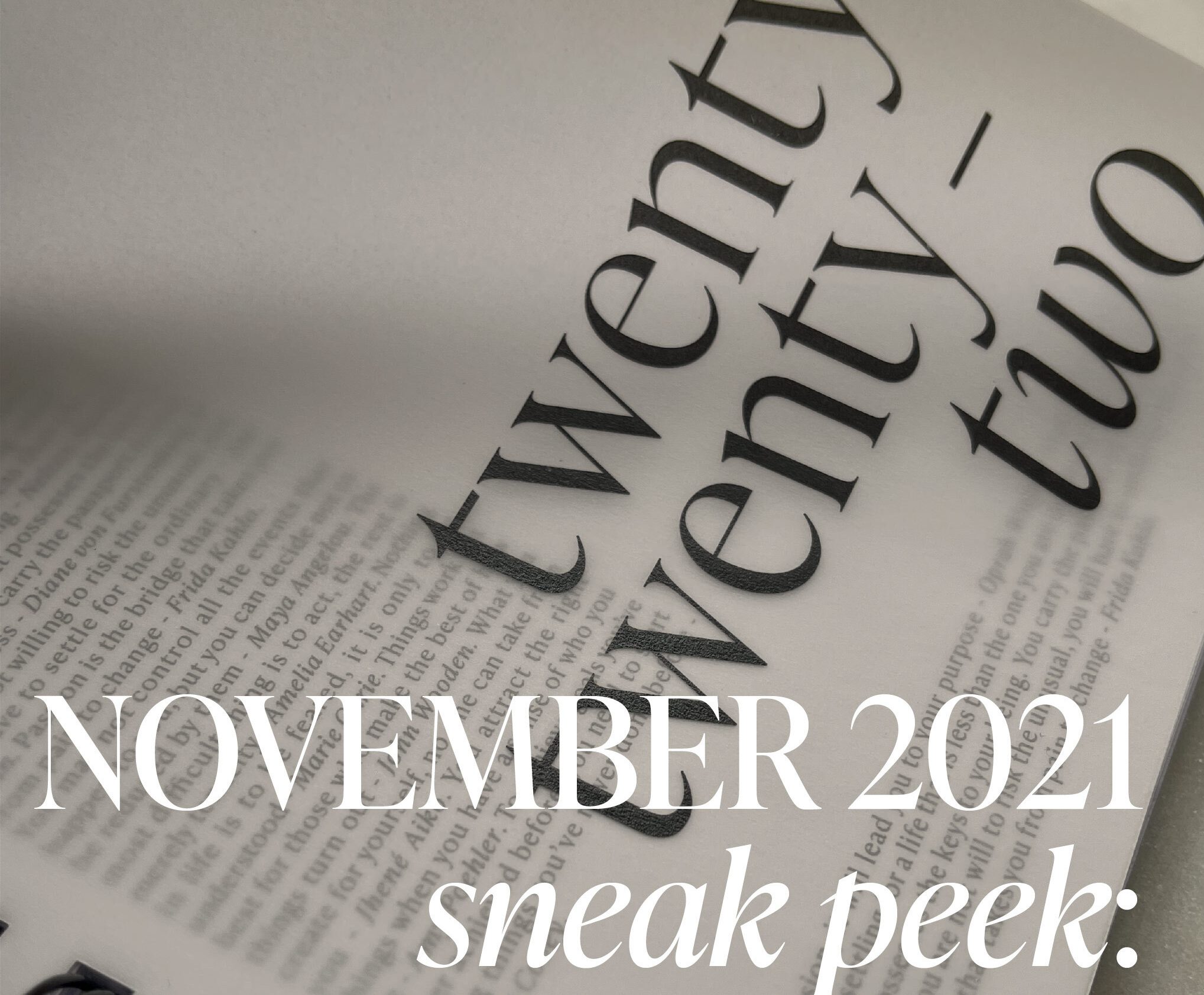 & PAPER Planning + Stationery Box November 2021 Spoilers - Hello Subscription