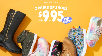 FabKids Cyber Monday Sale: Get 2 Pairs Of Shoes For $9.95!