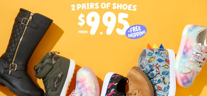 FabKids Cyber Monday Sale: Get 2 Pairs Of Shoes For $9.95!