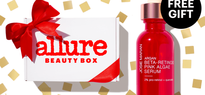 Allure Beauty Box Holiday Gifting Deal: FREE Josie Maran Argan Beta-Retinoid Pink Algae Serum +$20 Off!