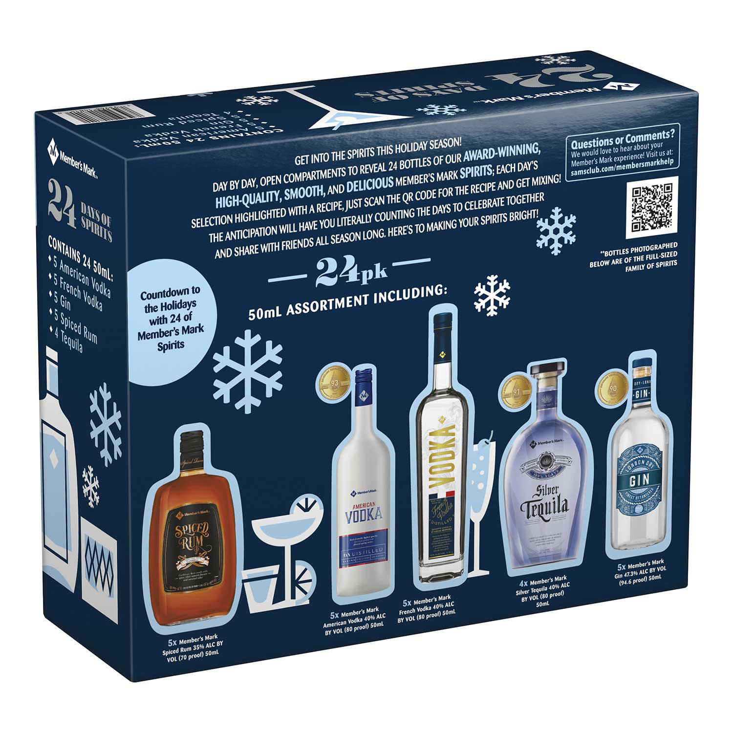 2021 Member's Mark Advent Calendar 24 Days of Spirits Countdown