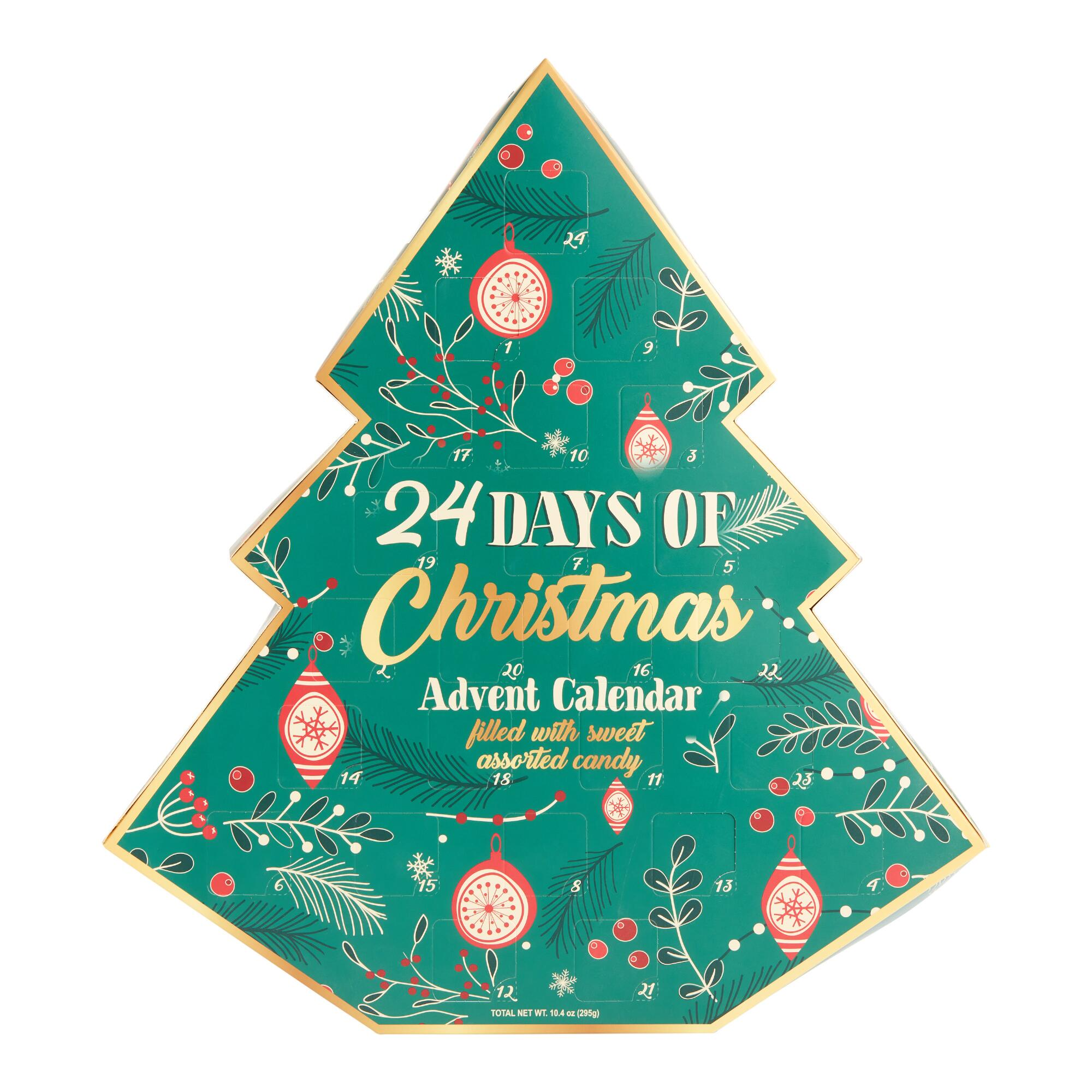 2021 Christmas Tree Hard Candy Advent Calendar 24 Nostalgic Candies