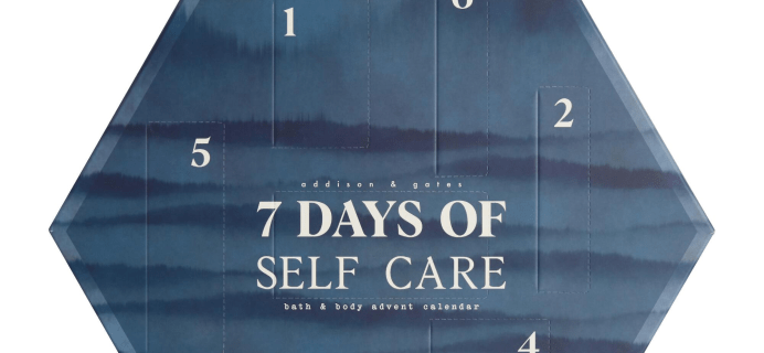 2021 Addison & Gates Men’s Grooming Advent Calendar: 7 Days of Self Care!