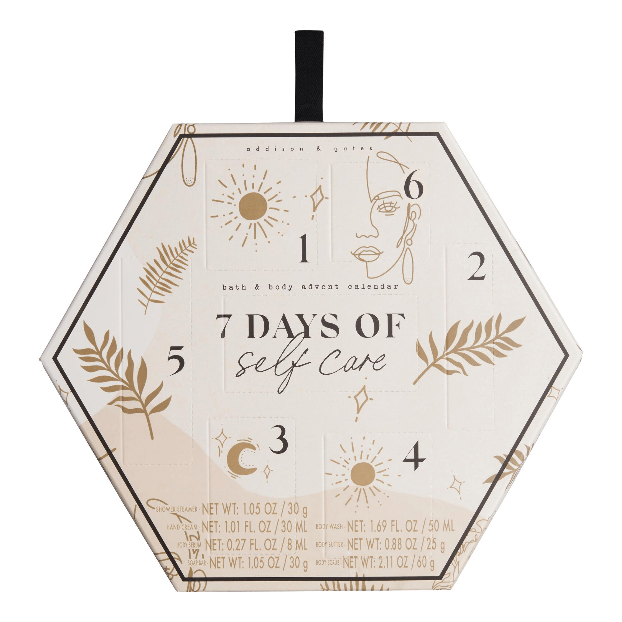 2021 Addison & Gates Beauty Advent Calendar 7 Days of Self Care