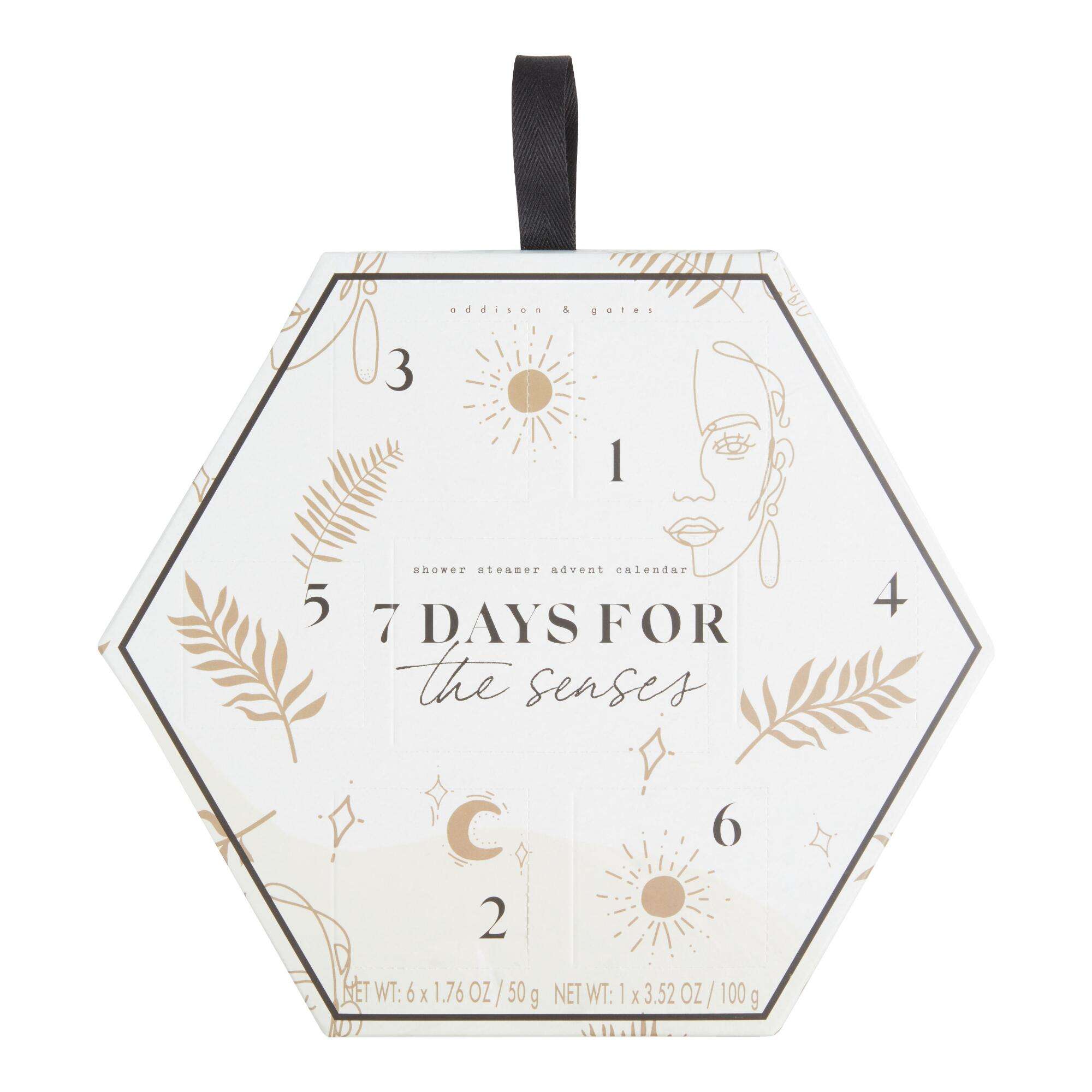 2021 Addison & Gates Shower Steamer Advent Calendar 7 Days For The