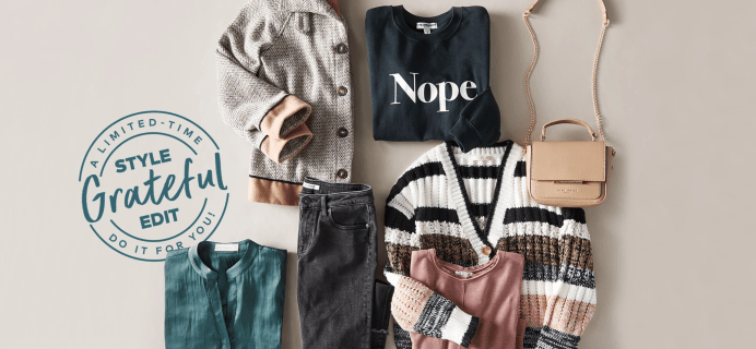 Wantable Limited Edition Grateful Style Edit: Get Stylish Cold Weather Ready Items!
