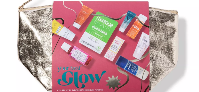 Target Beauty Capsule Get Your Glow On Best of Box Gift Set: 9 Piece Glow Enhancing Beauty Favorites!