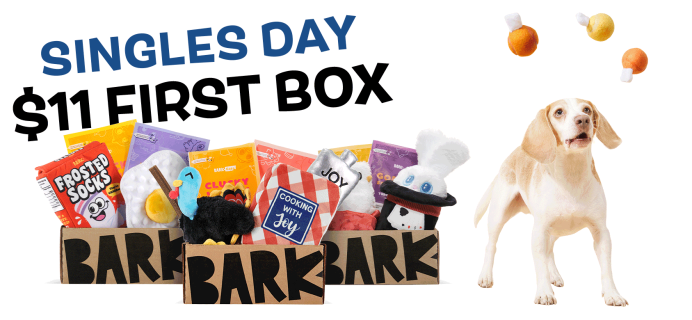 Before Black Friday BarkBox & Super Chewer Deal: First Box $11!
