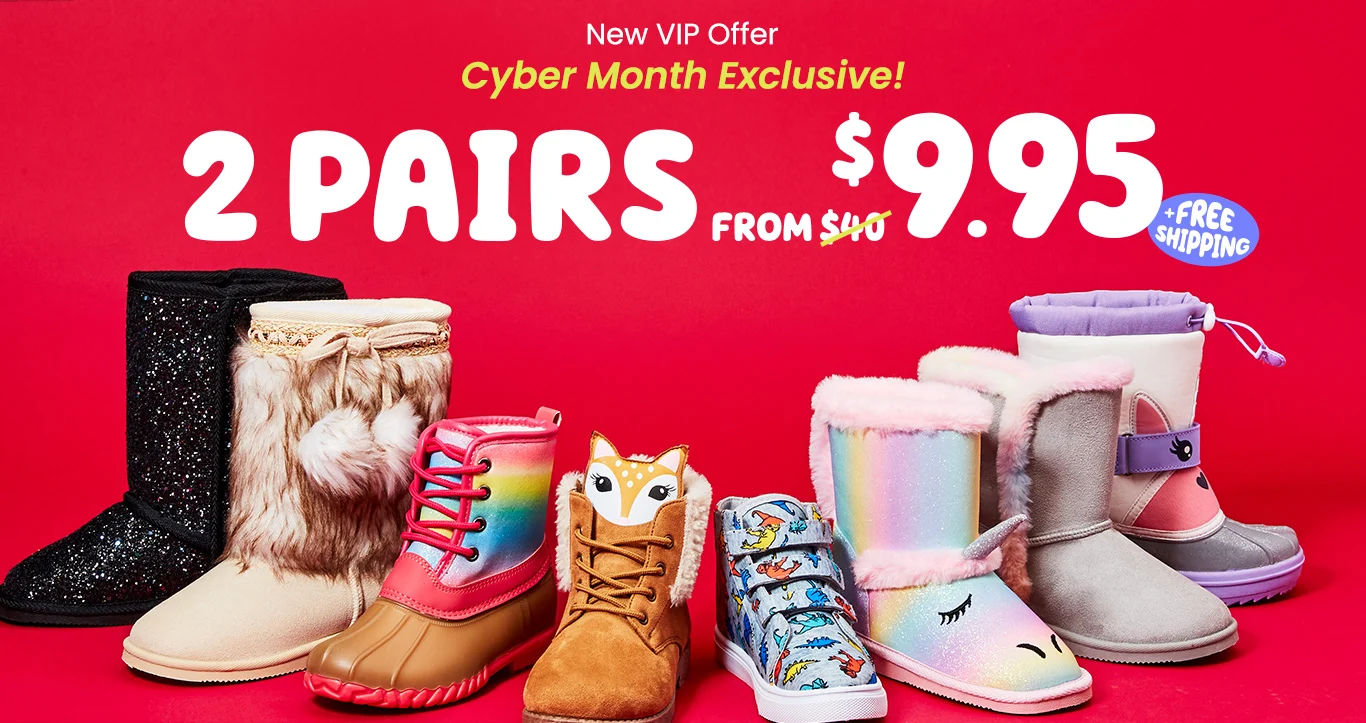 Kids shoes cyber sales monday