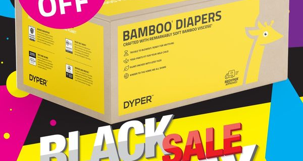 Dyper Black Friday Sale: Get 50% Off First Box Bamboo Diapers!