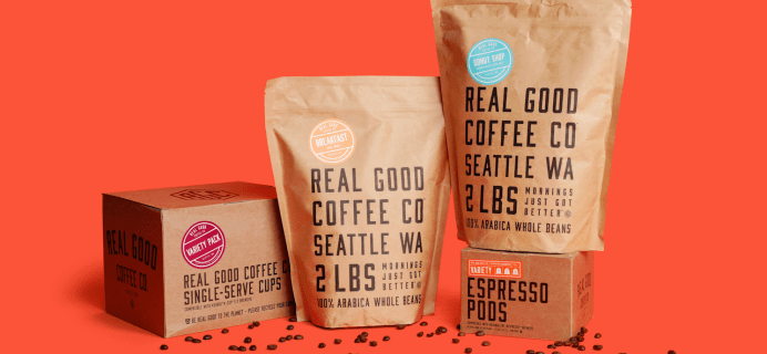 Real Good Coffee Cyber Monday B2G1: Buy 2 Whole Bean Bags, Get One HALF Off!