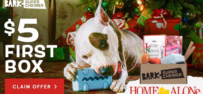 BarkBox Super Chewer: Black Friday First Box $5 + Home Alone Themed Box!