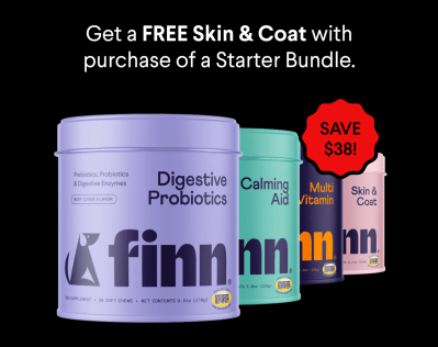 Finn Black Friday: FREE Skin & Coat Dog Chews With Starter Bundle!
