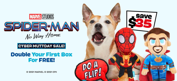 BarkBox Cyber Monday Coupon: Double Your First Box for FREE + Spider-Man Themed Box!