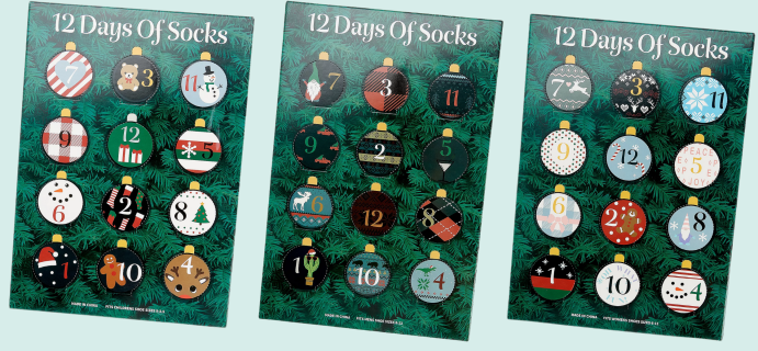 2021 MUK LUKS Socks Advent Calendars: 12 Days of Children’s, Men’s, and Women’s Socks!