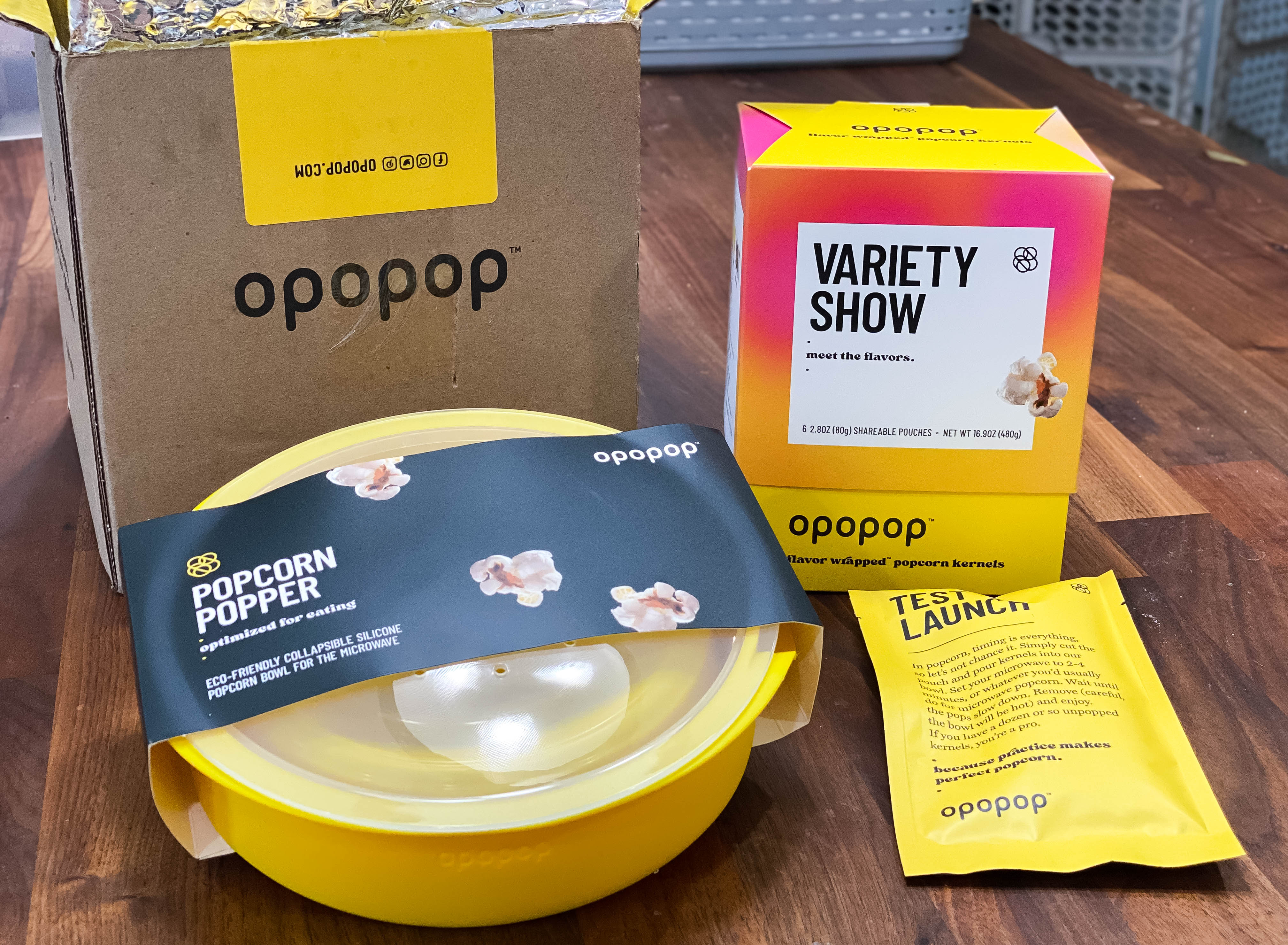 Opopop Microwave Popcorn - Variety 4-Pack Gourmet Popcorn Kit, Collapsible  Silicone Popcorn Popper, Popcorn Maker, Gluten Free Snacks Variety Pack,  BPA-Free and Dishwasher Safe Popper and 4 Pop Cups