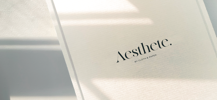 The Aesthete Box by CLOTH & PAPER: Function, Form, Style!