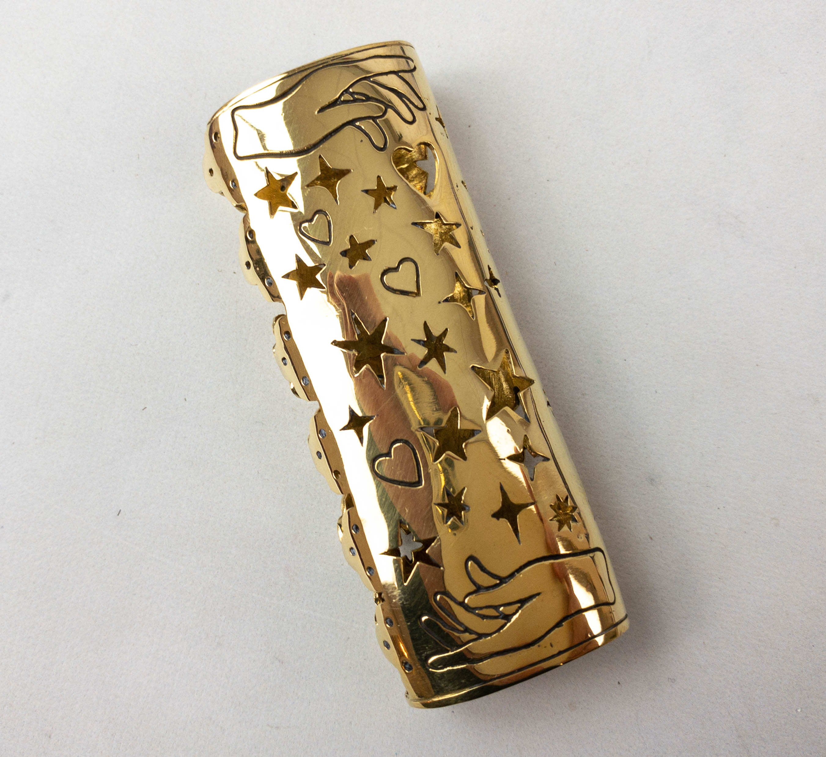 Brass Lighter Case - Ritual Tool - Celestial Lighter Design
