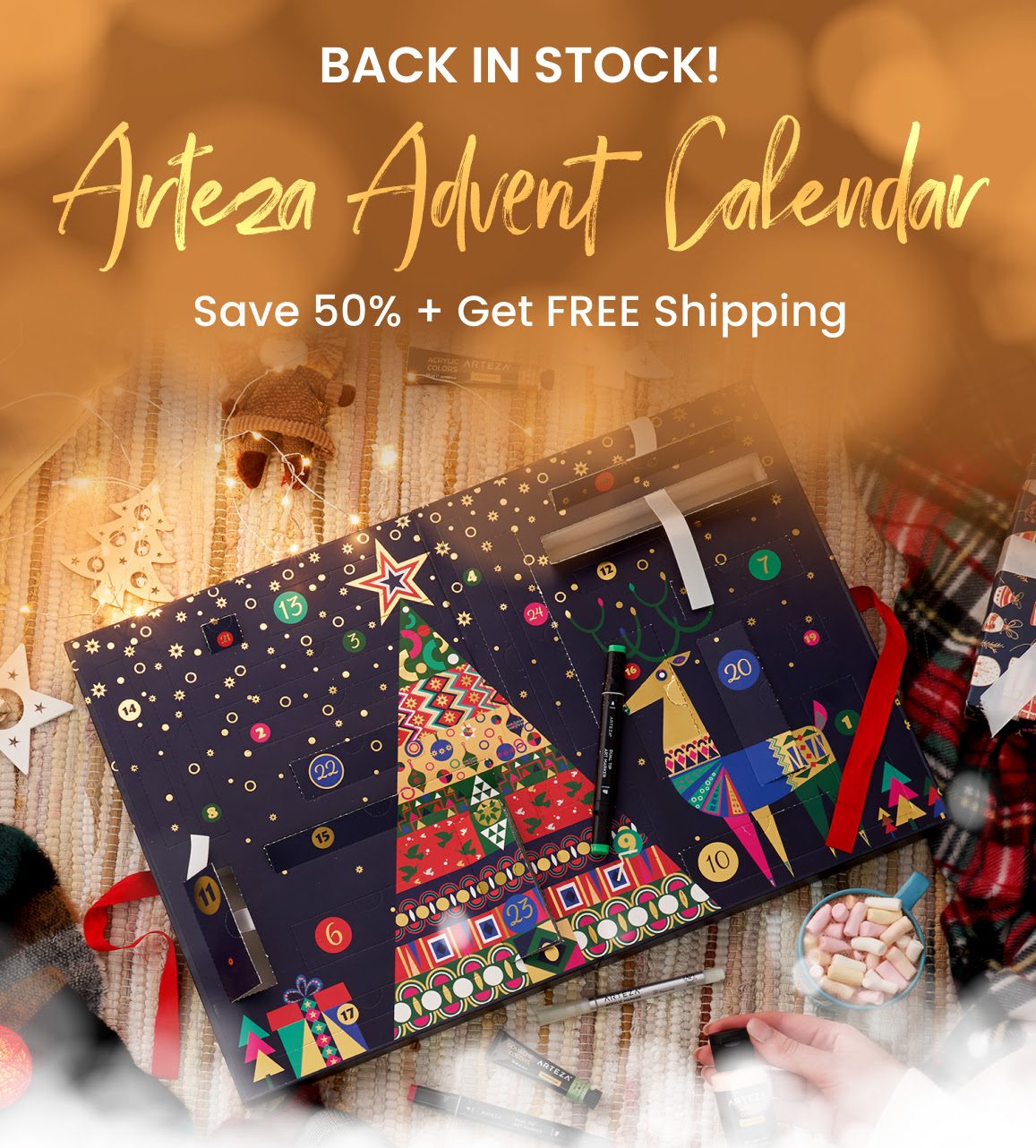 Back in Stock 🎄 Arteza Advent Calendar + HALF OFF! Hello Subscription