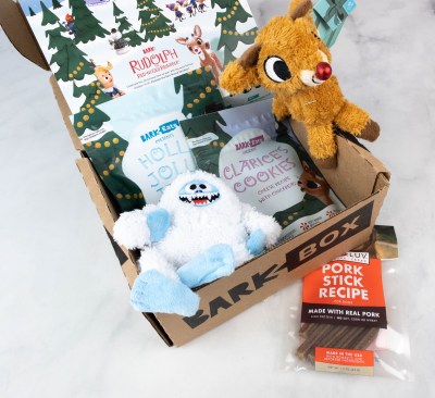 Barkbox Review: December 2021 Rudolph Red-Nosed Reindeer Box!