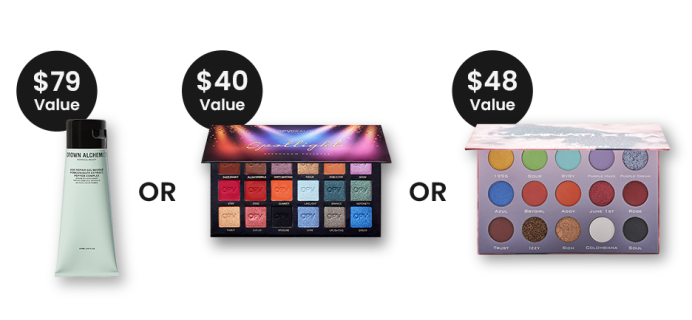 BOXYCHARM Coupon: FREE Cream OR Palette + $10 Drop Shop Credit with December 2021 Box!