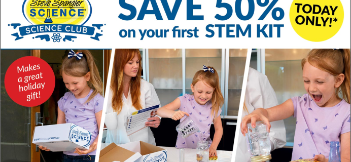 Spangler Science Club Flash Deal: 50% Off First Month Kids STEM Subscription Box!