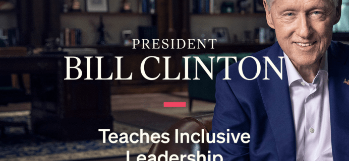 MasterClass Bill Clinton: Learn How To Empower Diverse Teams & Mediate Conflict!