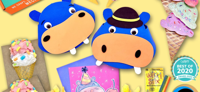 We Craft Box January 2022 Spoilers: Hippo’s Ice Cream Party!
